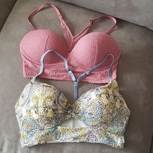 VICTORIA SECRET lace push-up bralettes